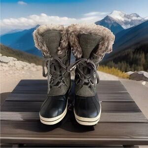 GH BASS & CO JUNO WOMENS WATERPROOF SNOW DUCK BOOTS SIZE 6